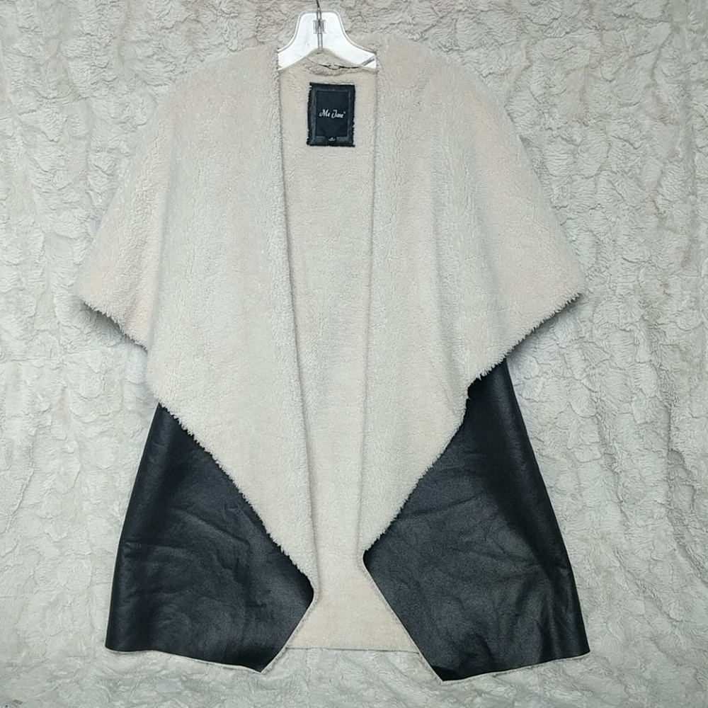 Faux Leather, Faux Fur Vest